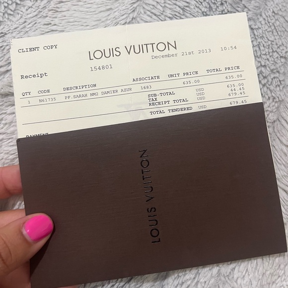 Louis Vuitton Sarah Wallet Damier Azur - Picture 16 of 16